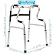 Morimoe Rollator mit Rädern, zusammenklappbar, tragbar, höhenverstellbar, Aluminiumlegierung
