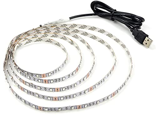 LED e[vCg USBΉ 2m SMD3528 5V LEDe[v dF F ԐڏƖ IƖ er̔wiƖpLED (dF, 500cm)