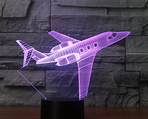 Lámpara 3D Avión para Niños con Control Remoto miniatura 5