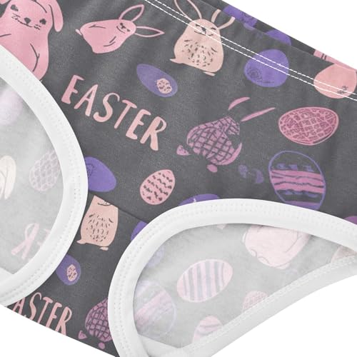 Easter Cute Rabbits Purple Girls Underwear Toddler 2t Cotton Panties for Girl Florals Kids Undies Briefs4