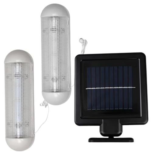 Lampe solaire pour hangar avec ficelle éclairage d'intérieur mural double LED jardin