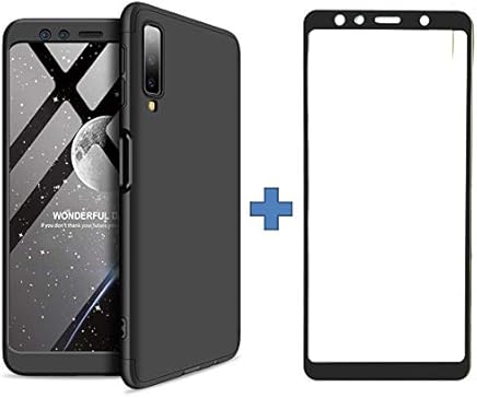 BCIT Samsung Galaxy A7 2018 Funda - Funda Huawei P20 lite 360 Grados Integral Para Ambas Caras + Cristal Templado, Luxury 3 in 1 PC Hard Skin Carcasa Case Cover para Samsung Galaxy A7 2018 - Negro BCIT Samsung Galaxy A7 2018 Funda - Funda Huawei P20 lite 360 Grados Integral Para Ambas Caras + Cristal Templado, Luxury 3 in 1 PC Hard Skin Carcasa Case Cover para Samsung Galaxy A7 2018 - Negro