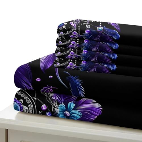 Linge de lit confortable résistant de qualité supérieure imprimé 3D bohème - 7