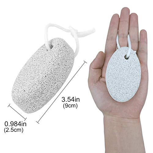 Pumice Stone 2Pcs, Natural Lava Pumice Stone for Feet/Hands/Body, White Calluse Remover/Foot Scrubber Stone for Dead/Hard Skin, Foot File for Men/Women by MAYKI - Image 4