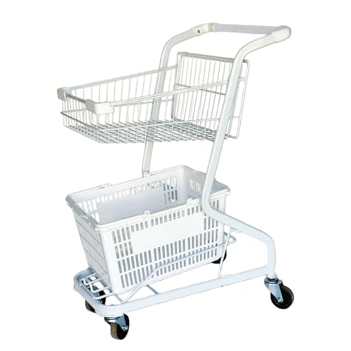 HIYOKU 2iVbsOJ[g Ɩp ω׏d50kg ÉLX^[ 4 yʃX`[ [ e ȃXy[X X[p[ Rrj ̔  g[ Op JSt (650×450×910mm) (zCg,B)