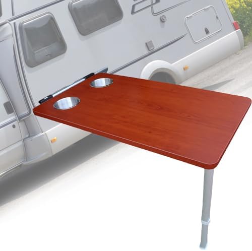 Foldable RV Dining Table with Extendable Legs – Space-Saving, Hanging Design for Motorhomes, Boats, and Caravans – Perfect for Outdoor Dining & Camping Adventures