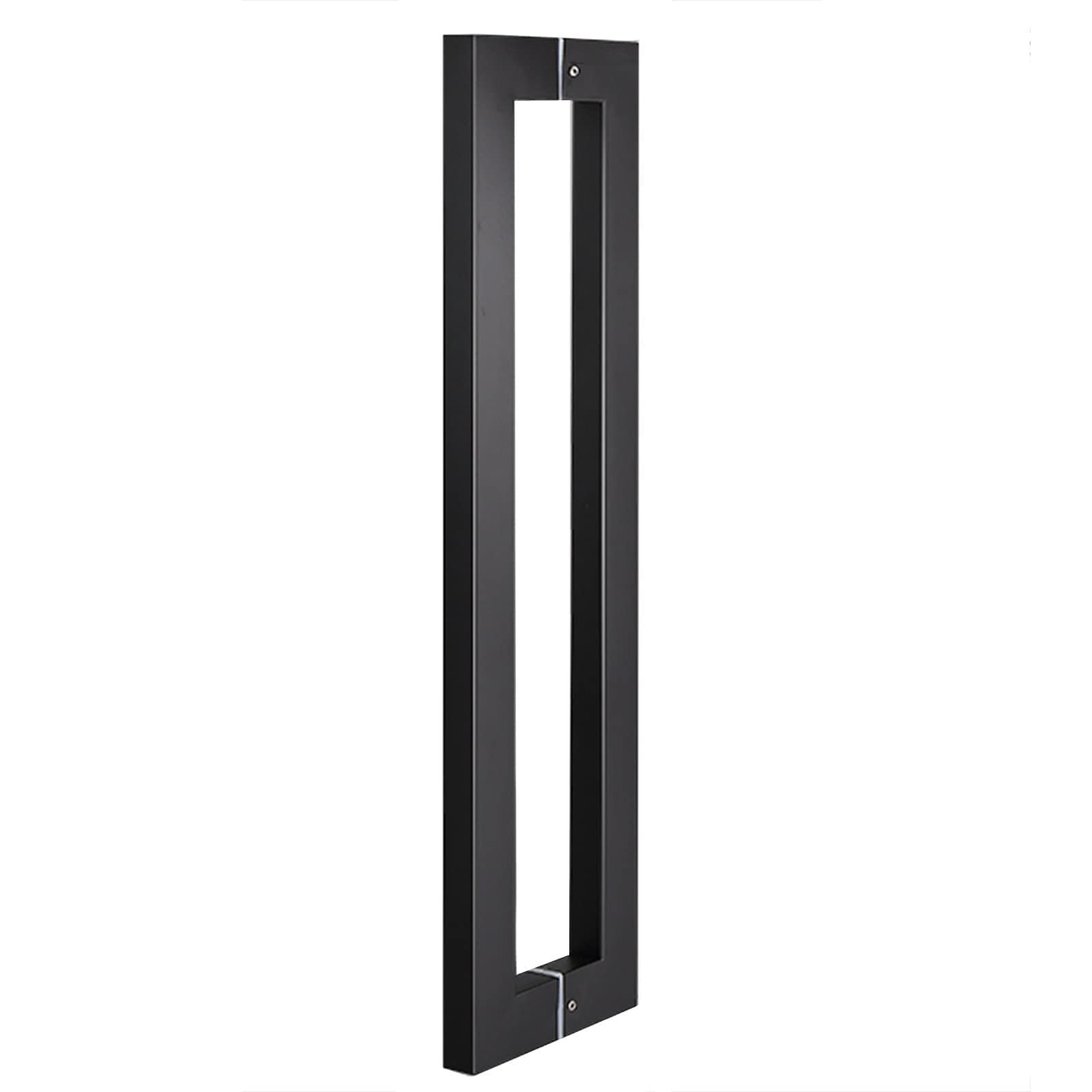 Lrfvhyqnk 60Cm/23.6In Barn Door Handles Sliding Pull, Barn Sliding Door Handles, Double Sided, Stainless Steel, Push Pull, Black,