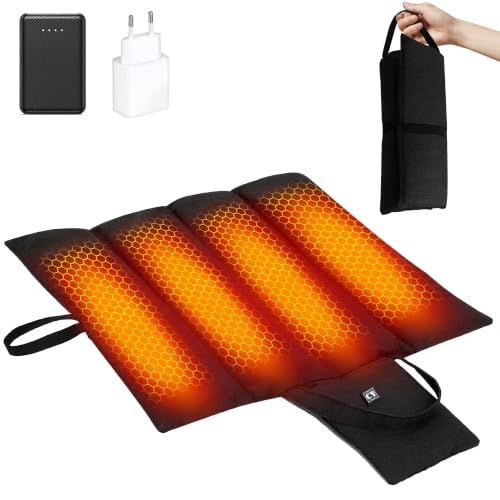 CYCYHEAT Coussin Chauffant Batterie 10000mAh USB 47×40cm Pliable