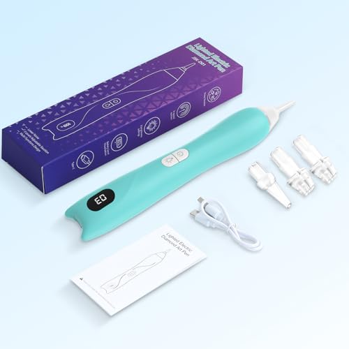 LEACUBER Electric Diamond Painting Pen with Light for Diamond Art Kit for Adults, 3 Brightness Levels, 3-Speed Wireless & Rechargeable Vacuum Pen for Diamond Painting DIY Accessories and Tools (Blue) by LEACUBER - Used condition - Image 8