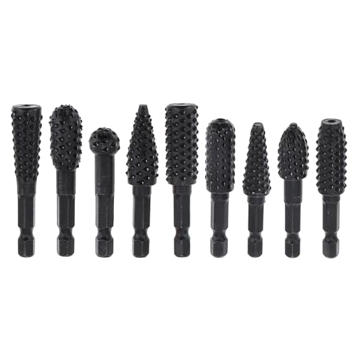 Set de 10 fresas rotativas para tallado de madera Omninmo miniatura 1