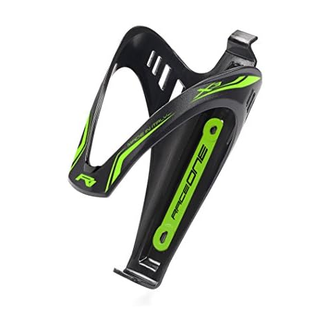 RaceOne Unisex Adult R1 X3 Water Bottle Cage - Black/Green, N/A Cover