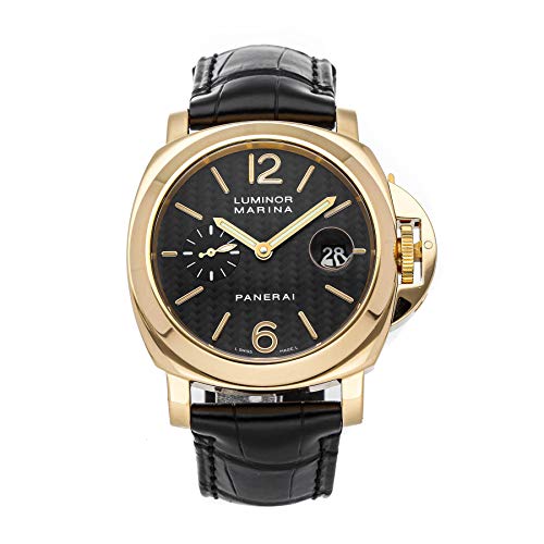 Panerai Luminor Mechanical (Automatic) Black Dial Mens Watch PAM 140 (Certified Pre-Owned)