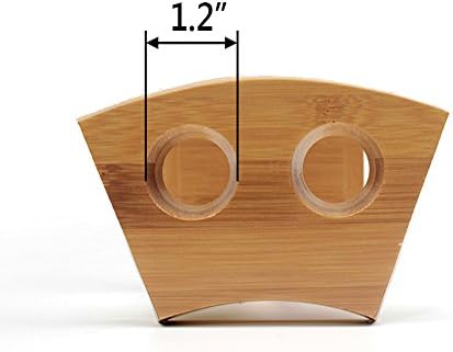 Japanese Food Cone Wood Sushi Roll Holder Sushi Display Wooden Temaki Hand Roll Stand 2 Holes