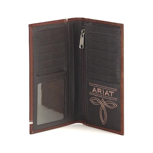 ARIAT Two Tone Shield Rodeo Wallet Tan4