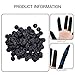 400 Pcs Black Latex Finger Cots Fingertip Sleeves Disposable Rubber Finger Covers for Industrial Electronics Crafting Use (2.36 * 1.06 inches)