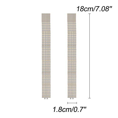 Fxmimior 2555 Fashion Women Long Rhinestones Tassel Earrings Gold Bohemian Long Chain Drop Dangle Earrings Jewelry thumb #5