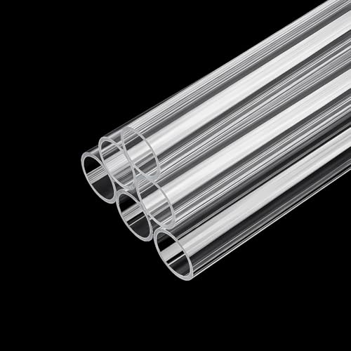 BENECREAT 6Pcs Acrylic Tube, 0.8