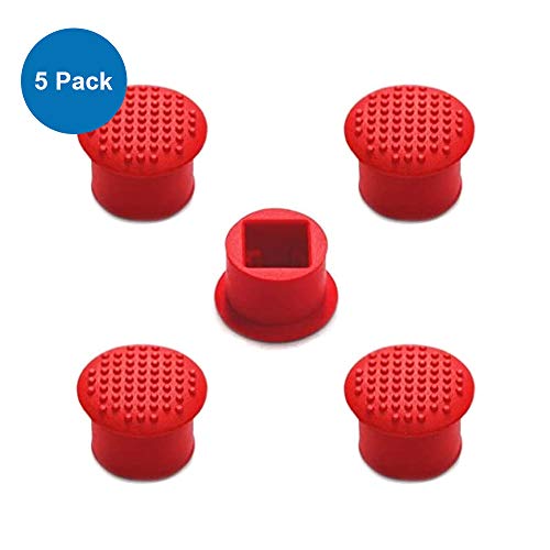 MMOBIEL 5 PCS Rubber TrackPoint Keyboard Mouse Red Cap with Soft Dome and Rim Laptop Pointer for Lenovo ThinkPad X/T/E / / L/P/Yoga Series