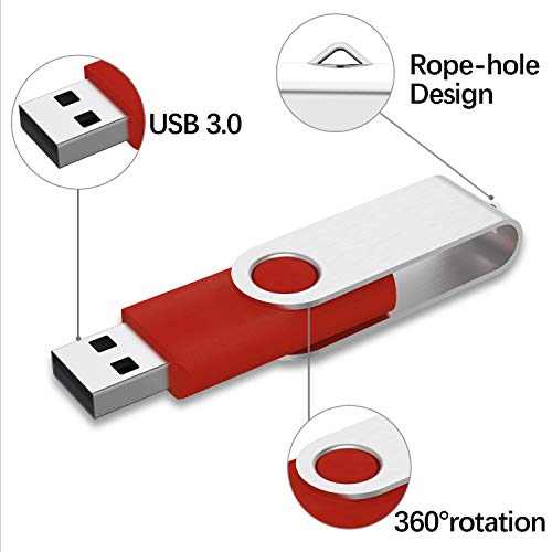 Image of KEXIN Flash Drive 32GB USB 3.0 Flash Drive Bulk Thumb Drive with LED Indicator 32G USB 3.0