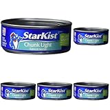 StarKist 25% Less Sodium Chunk Light Tuna In Water, 5 Oz Can, 5 Oz (Pack of 5)