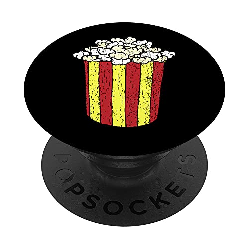 Popcorn Retro Funny Pop Maíz Lover Eater Graphic PopSockets PopGrip Intercambiable