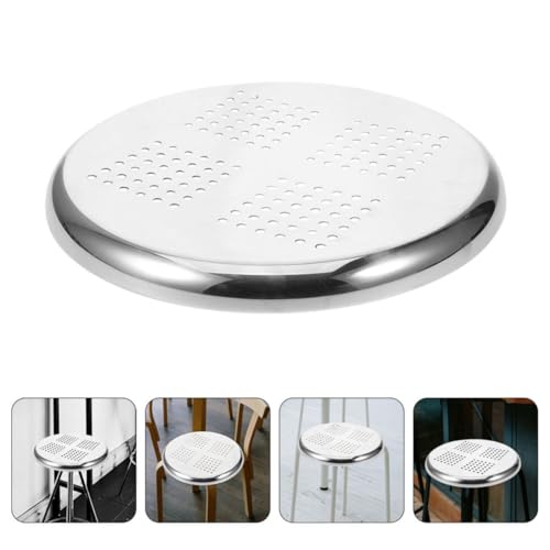 Tabouret en acier inoxydable avec siège rond épais et bords lisses pour restaurant - 8