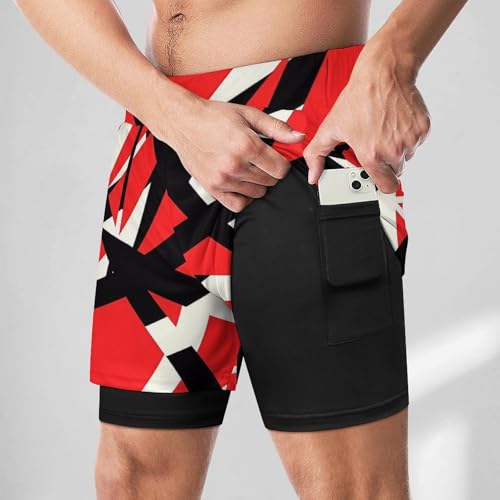 Men Lightweight Swim Trunks for Van 1986 Halen Beach Pants,Beach Board Shorts Surf Quick Dry Breathable Swim Trunks for Party2