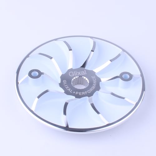 Image of Glixal Lightweight Racing Drive Face Fan for GY6 125cc 150cc 180cc 200cc 152QMI 157QMJ Engine Based Scooter Moped ATV Go-Kart Quads (White)