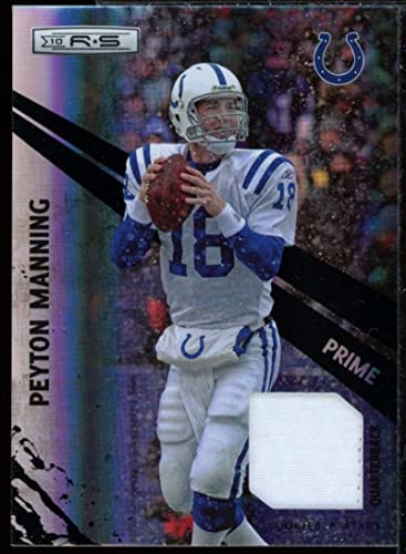 Peyton Manning 2010 Rookies n Stars Elements Materials Black Prime