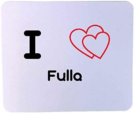 Customized mouse pad: I heart Fulla (first name, last name, nickname)