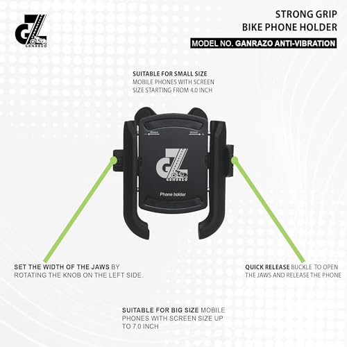 Image of Anti-Vibration Damper with Quick Release 360 Rotation, Waterproof for Bike /Motorcycle /Scooter Mobile Phone Holder, Stand, Mount Ideal for Maps and GPS Navigation