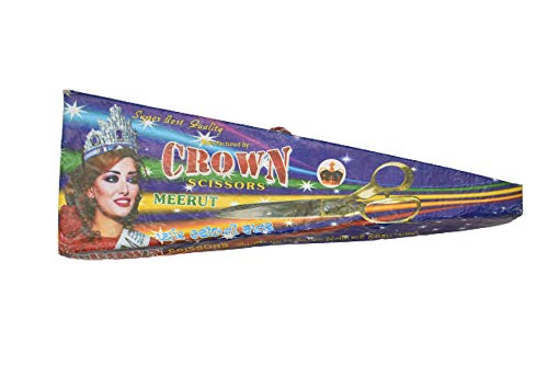Image of HUNNY- BUNCH Crown Premium Sturdy Sharp Stainless Steel Scissor with Heavy Brass Handle for Tailoring Clothes and Fabric (12 INCH) with Free 50 cm of Muslin /Markin Fabric for Home Use.