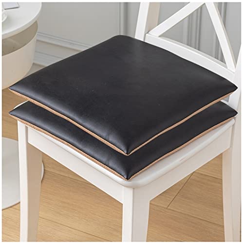 1/2/4 Packs Galette De Chaise en Cuir Bureau Salle À Manger Coussin De Chaise Carrée Coussin De Siège De Style Nordique avec Housse Lavable en Machine...
