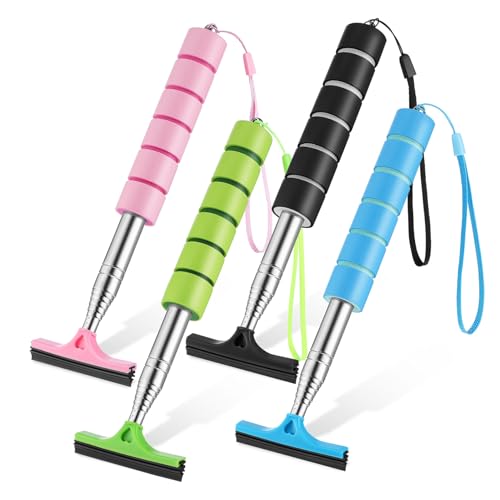 STOBAZA 4Piezas Escobilla Para Retráctil Kit De Colores Limpiador De Retrovisores y Parabrisas Ergonómico y Portátil Para Clara
