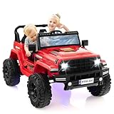 🦁Muchas opciones de entretenimiento: Nuestro Kid Car puede conectarse a la radio y USB para traer más diversión. El panel digital de la izquierda muestra el nivel de batería, el cambio de modo y las canciones en tiempo real. Así que su hijo puede disfrutar de un montón de entretenimiento mientras se conduce.
