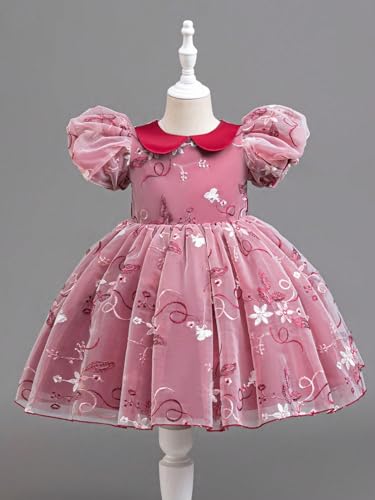 Image of TAGAS Girls' Princess Dress || Girl Frock || BirthdayDress Babygirls| (KD-65) Knee-Length