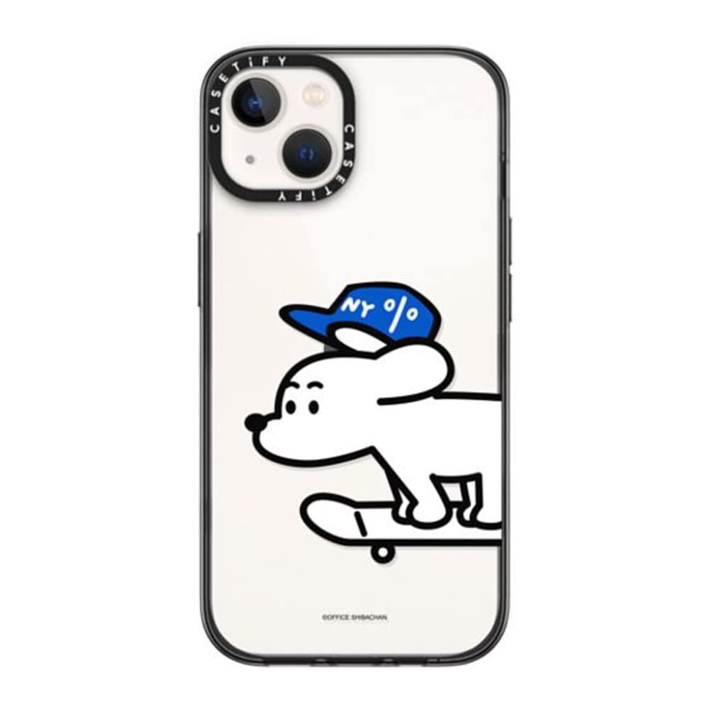 CASETiFY コンパクト iPhone 13 ケース [MIL規格準拠 (2x MIL-STD-810G)/1.2mからの落下テストをクリア] - Skater JOHN (Standard) - ブラック