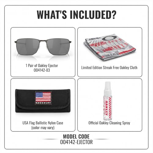 Image of Oakley EJECTOR OO4142 Rectangle Sunglasses With Official Eyewear Kit | Men's Sunglasses