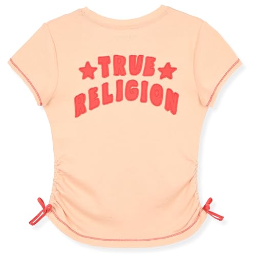 Image of True Religion Girls Short Sleeve Tee Shirt with Embelishments - Soft and Comfortable Girls T-Shirts