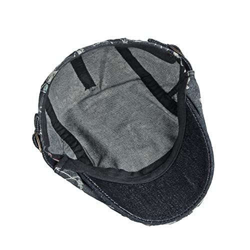 Qianuer Newsboy Hats Adjustable Ivy Flat Cap Gatsby Cabbie Driving Beret for Men Women