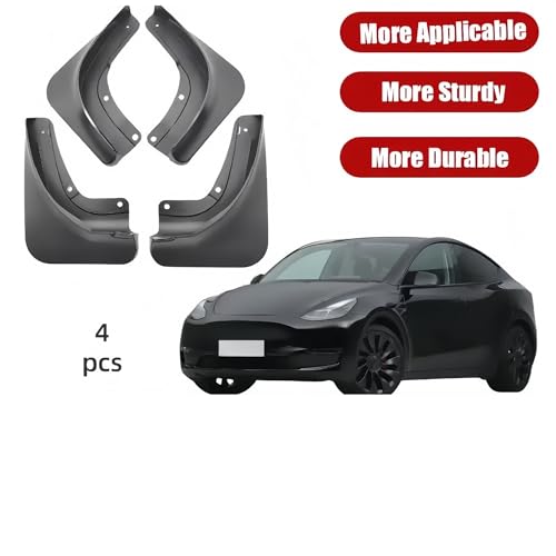 Ensemble de garde-boue flexibles pour Tesla Model Y au design épuré et durable