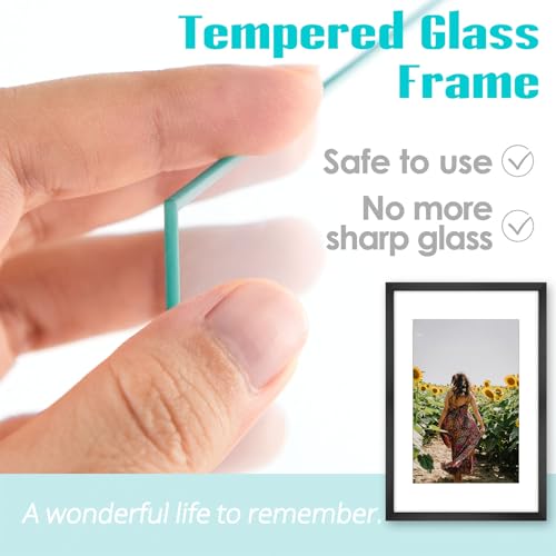 Image of Frametory, 16X24 Picture Frame Display 12X18 with Mat or Without Mat, Horizontal or Vertical Wall Poster Frame with High Definition Glass, Wide Molding, Perfect for Home Decorate (Black, 3 Pack)