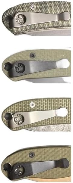 チタン合金製ディープキャリーポケットクリップ（ローズゴールド）1個、ネジ3個付き、C223 C10 パラミリタリー2 パラ3に適合