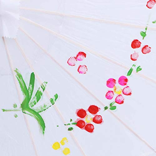 EXCEART Guarda- Chuva Decorativo Clássico De Seda Asiáticos Oilpaper Guarda- Chuva para As Mulheres