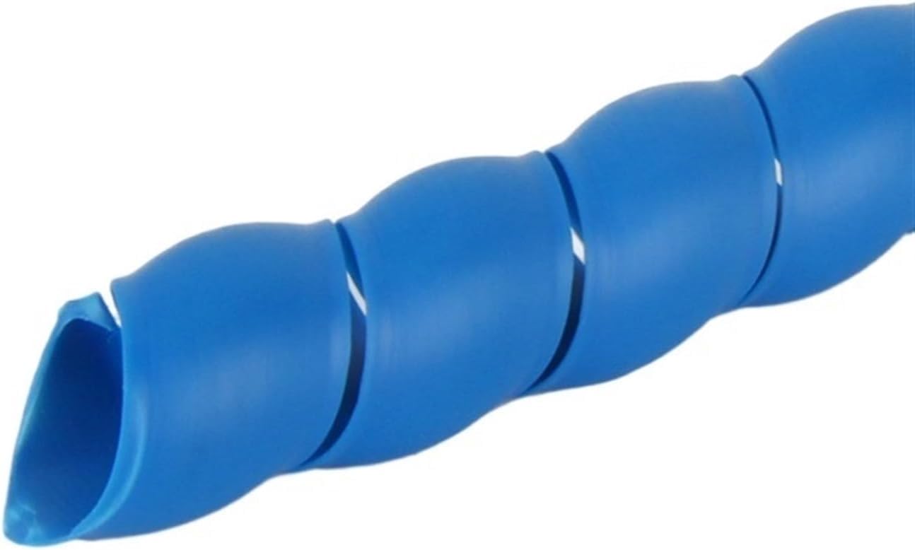 Guaina per cavi espandibile, Guaina for cavi a spirale, tubo flessibile da 2 metri 8 mm a 40 for l'organizzazione della linea di avvolgimento(Blue,ID 25mm)