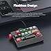 PUSOKEI Mechanical Number Pad, 17 Keys Hot Swappable Wired USB Numeric Keypad with Joystick Control and 12 Lighting Modes, for PC Laptop Gaming Video Editing (Yellow)