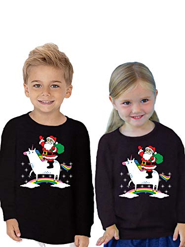 Awkward Styles Ugly Xmas Long Sleeve Shirt for Girls Boys Toddler Dear Santa I Can Explain Christmas Shirt White 4T