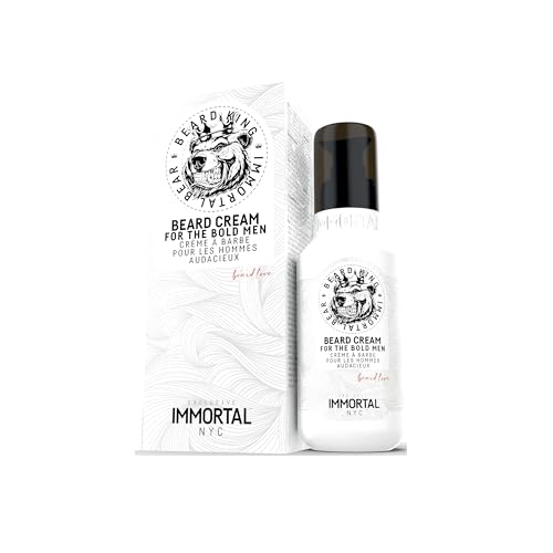 Immortal NYC Beard King Beard Cream, 6.8 oz/ 200 ml – Softening Care – Deep Hydration & Itch Relief – Non-Greasy & Smooth Finish