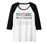 Photo Gallery donna pre-k teacher sostantivo vintage retro style 60s 70s 80s idea regalo maglia con maniche raglan Photo Gallery donna pre-k teacher sostantivo vintage retro style 60s 70s 80s idea regalo maglia con maniche raglan