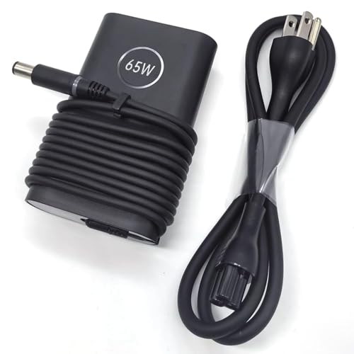 65W Watt 7.4mm 5.0mm Laptop Charger Fit for Dell Latitude 5580 5490 7490 E6430 E5470 5400 5500 5480 5590 7480 5290 7290 E6420 E7470 E5440 E7440 E7450 LA65NM130 19.5V 3.34A AC Adapter Power Cord